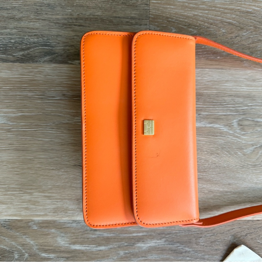 Frame Denim Vibrant Orange Crossbody Bag - Picture 6 of 8